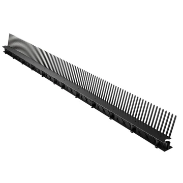 Szellőző léc fésűvel Fekete 85 mm x 1 m