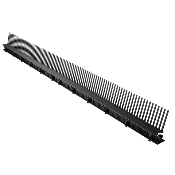 Szellőző léc fésűvel Fekete 85 mm x 1 m
