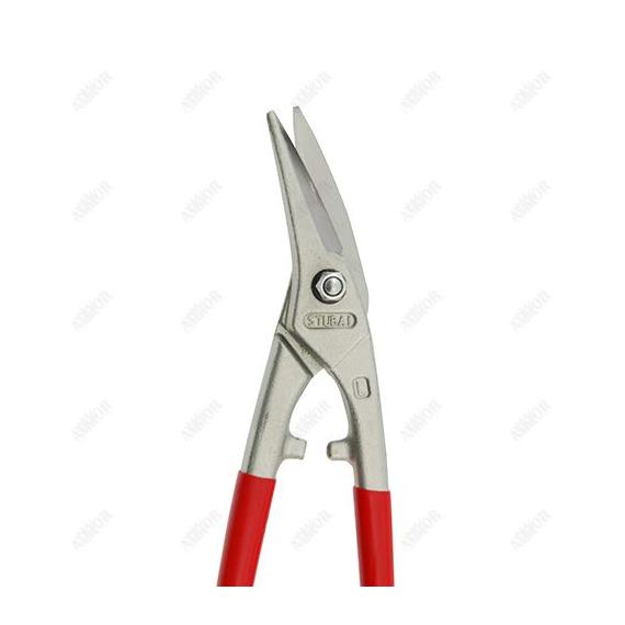 ST 270511 NR Kombinált lemezolló PVC nyéllel bal 280 mm horganyzott